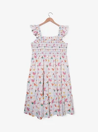 Disney Mickey Mouse Gingham Fruits Allover Print Plus Tank Dress - BoxLunch Exclusive