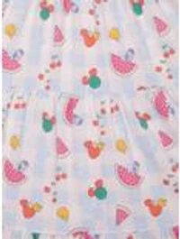 Disney Mickey Mouse Gingham Fruits Allover Print Plus Tank Dress - BoxLunch Exclusive