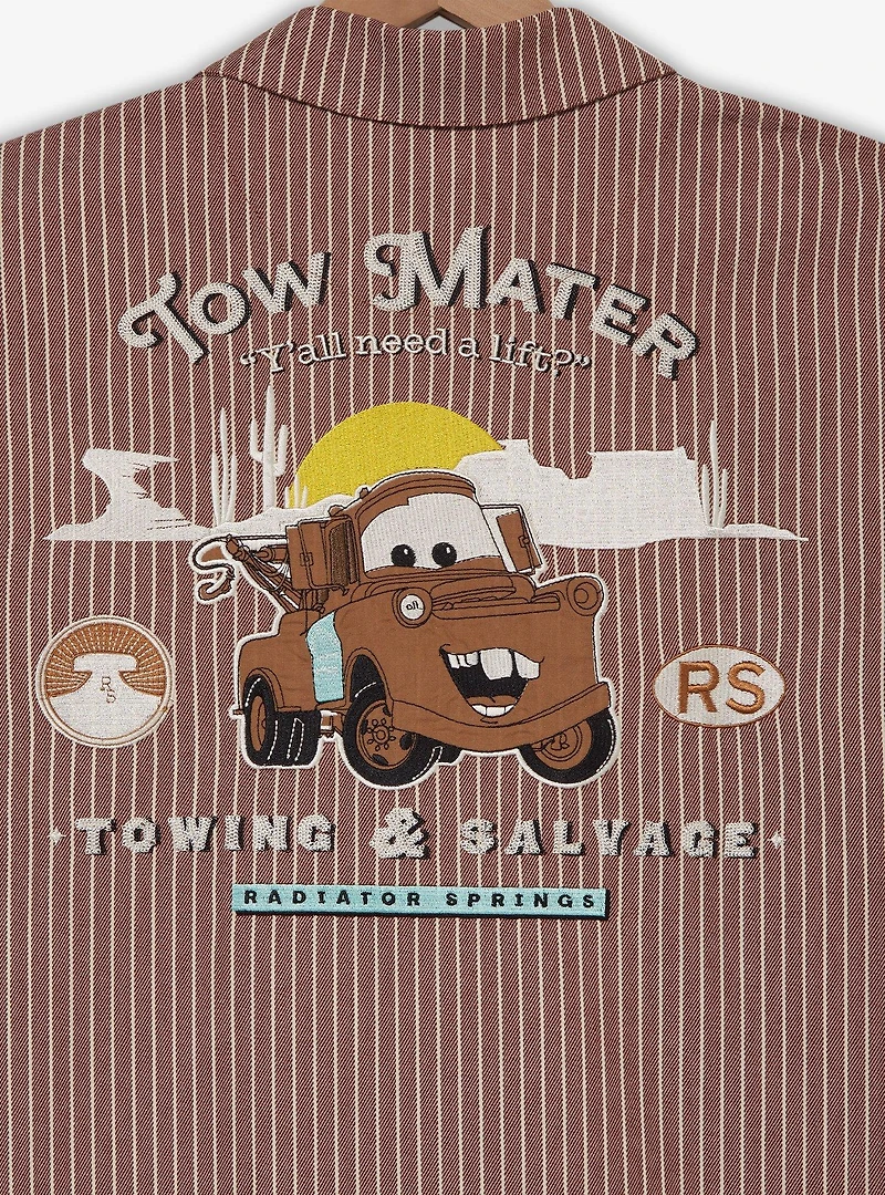 Disney Pixar Cars Tow Mater Woven Button Up — BoxLunch Exclusive