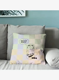 Garfield Wake Me Throw Pillow