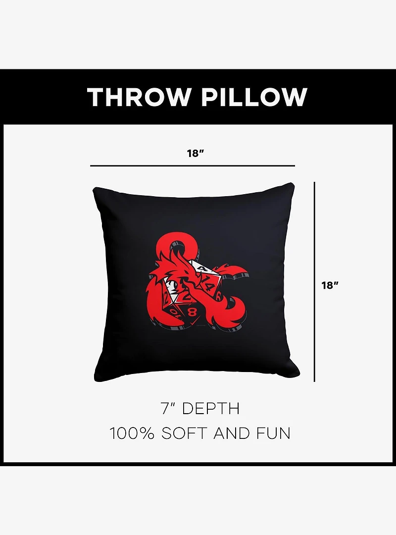 Dungeons & Dragons D&D Logo Throw Pillow