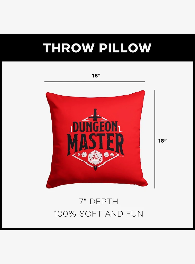 Dungeons & Dragons Dungeon Master Throw Pillow