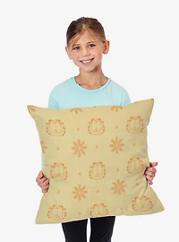 Garfield Flower Powerful Throw Pillow