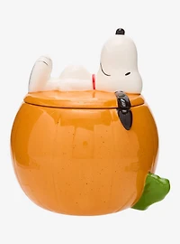 Peanuts Snoopy Jack-o-Lantern Cookie Jar — BoxLunch Exclusive