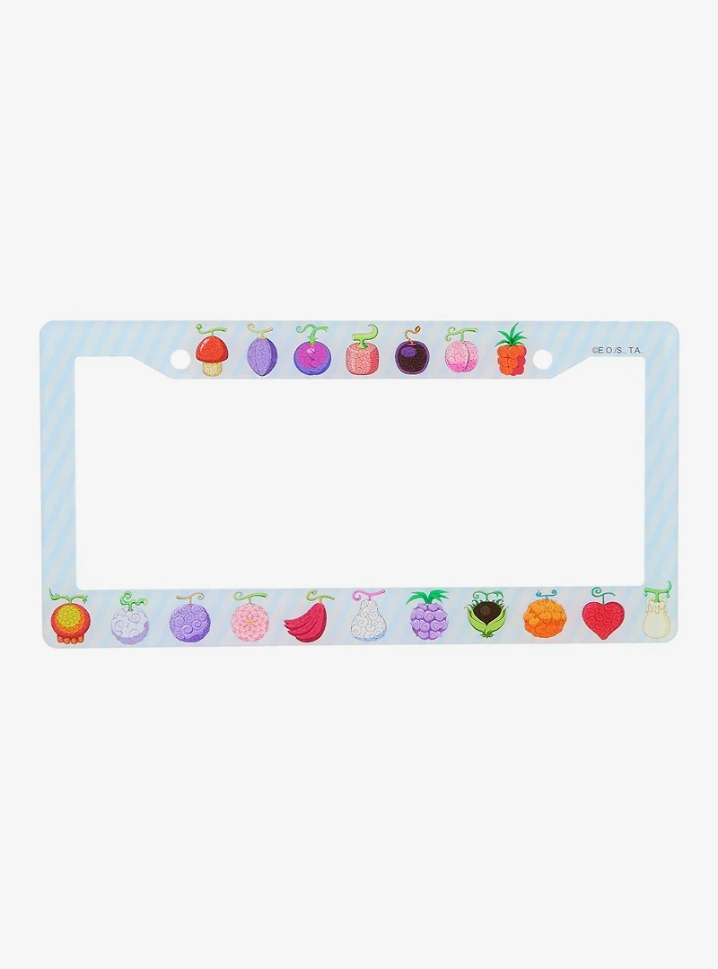 One Piece Devil Fruit License Plate Frame