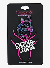 Marvel Spider-Man: Across the Spider-Verse Spider-Punk Multi-Piece Enamel Pin Set - BoxLunch Exclusive