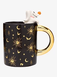 Disney The Nightmare Before Christmas Zero Black and Gold Critter Mug — BoxLunch Exclusive