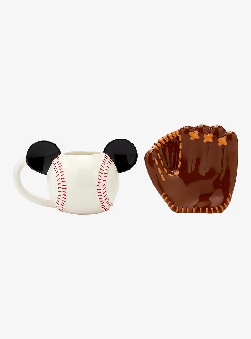 Disney Mickey Mouse Baseball Mug & Saucer Set - BoxLunch Exclusive