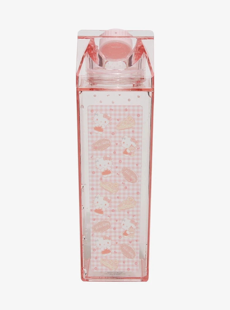 Sanrio Hello Kitty Gingham Milk Carton Water Bottle — BoxLunch Exclusive