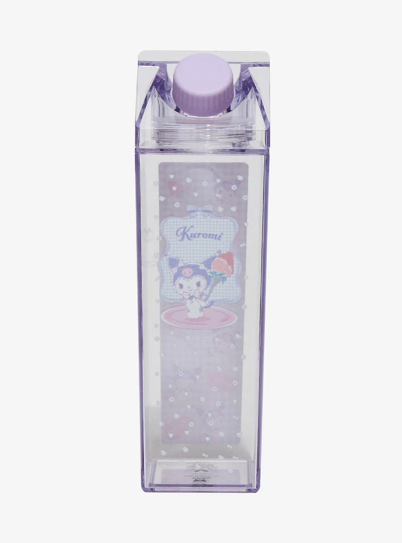 Sanrio Kuromi Gingham Milk Carton Water Bottle — BoxLunch Exclusive