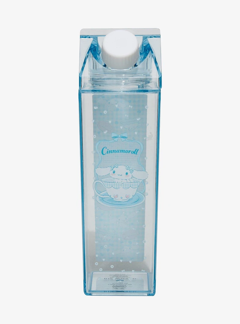 Sanrio Cinnamoroll Gingham Milk Carton Water Bottle — BoxLunch Exclusive