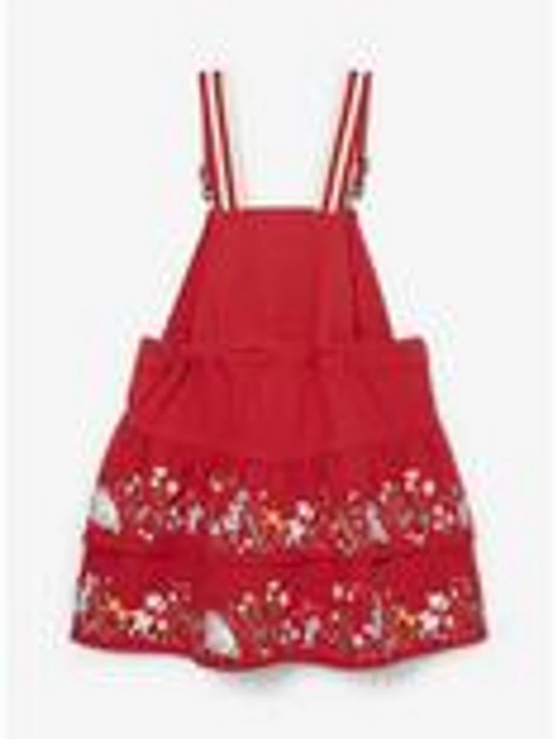 Disney Winnie the Pooh Strawberry Denim Toddler Overall Dress — BoxLunch Exclusive
