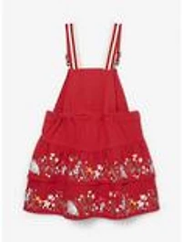 Disney Winnie the Pooh Strawberry Denim Toddler Overall Dress — BoxLunch Exclusive