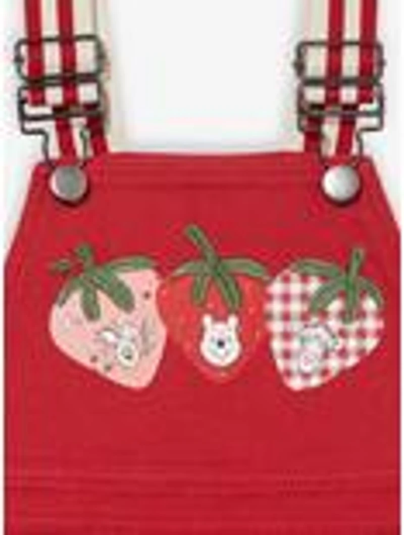 Disney Winnie the Pooh Strawberry Denim Toddler Overall Dress — BoxLunch Exclusive