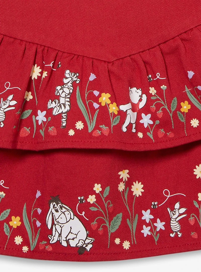 Disney Winnie the Pooh Strawberry Denim Toddler Overall Dress — BoxLunch Exclusive