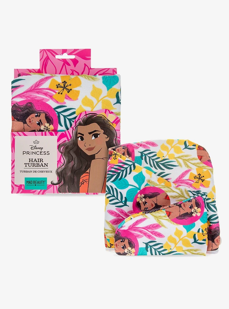 Mad Beauty Disney Moana Floral Moana Allover Print Hair Turban