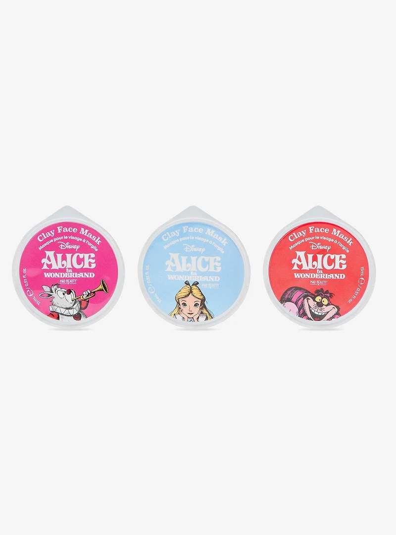 Mad Beauty Disney Alice in Wonderland Clay Face Mask Trio Set