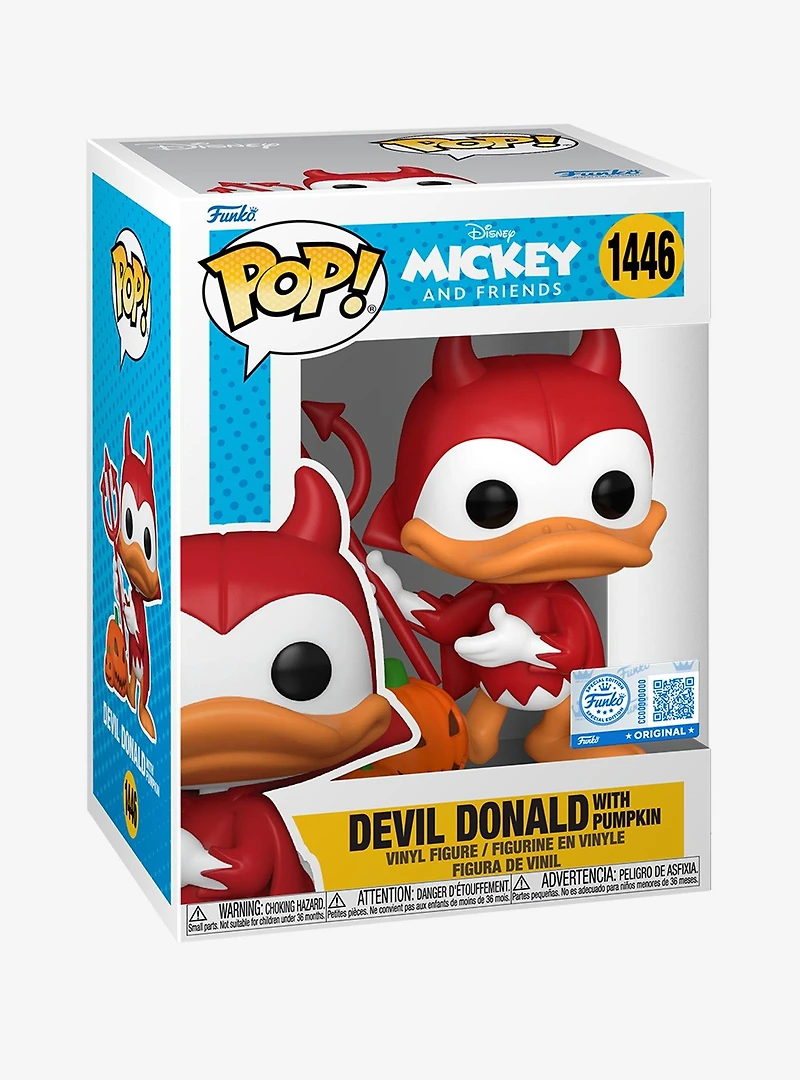 Funko Pop! Disney Mickey and Friends Devil Donald With Pumpkin Vinyl Figure