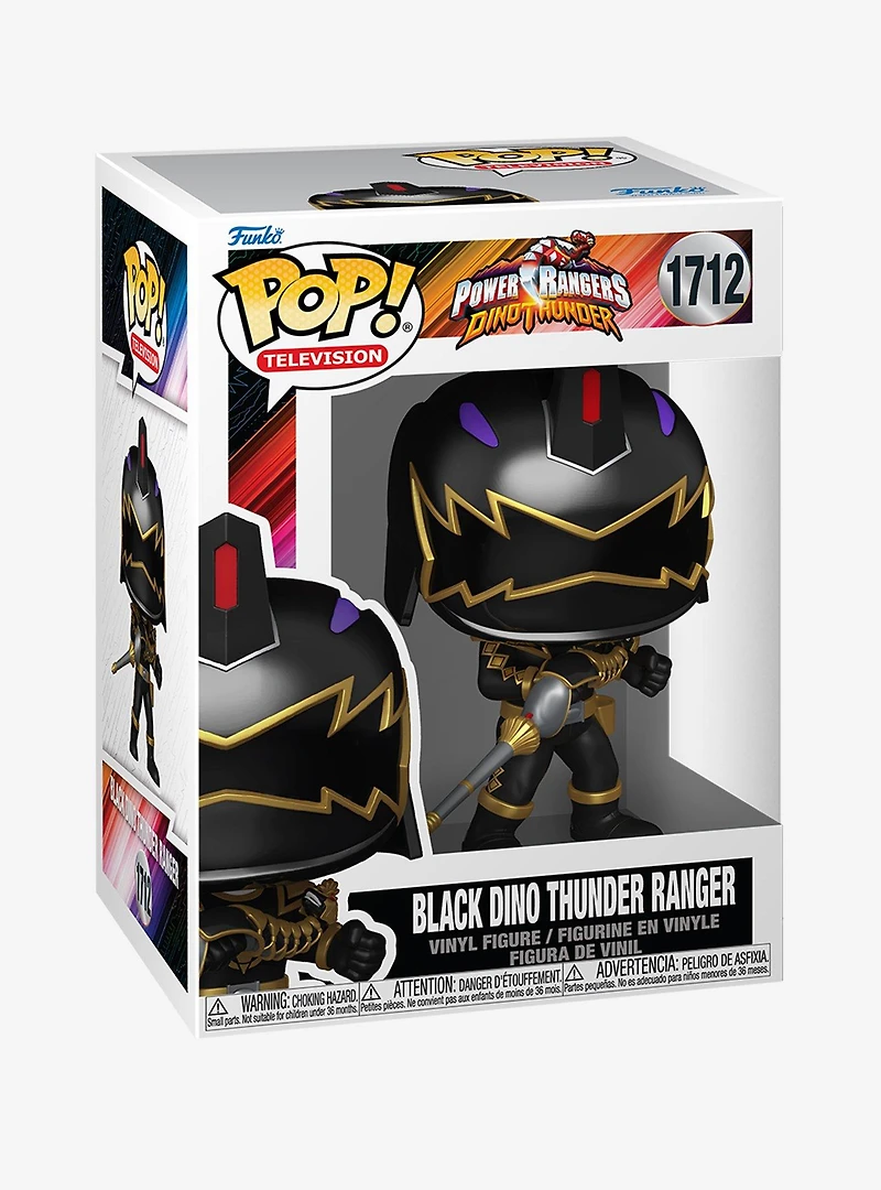 Funko Pop! Television Power Rangers Dino Thunder Black Dino Thunder Ranger Vinyl Figure