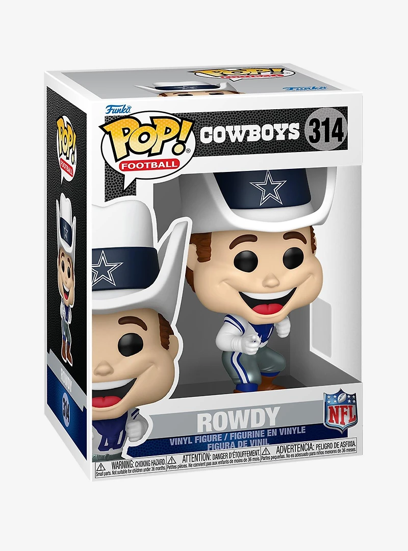 Funko Pop! Football Dallas Cowboys Rowdy Vinyl Figure