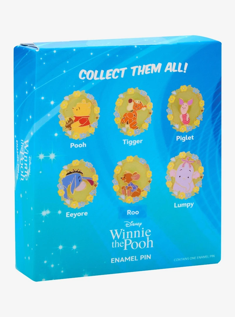 Disney Winnie the Pooh Characters Floral Portrait Blind Box Enamel Pin - BoxLunch Exclusive