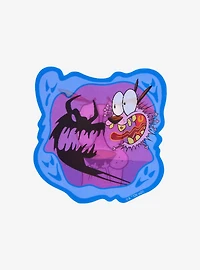 Courage the Cowardly Dog Courage Lenticular Sticker