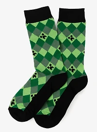 Minecraft Creeper Men's Sock Set