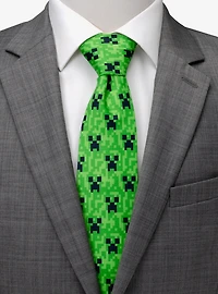 Minecraft Creeper Green Men's Tie