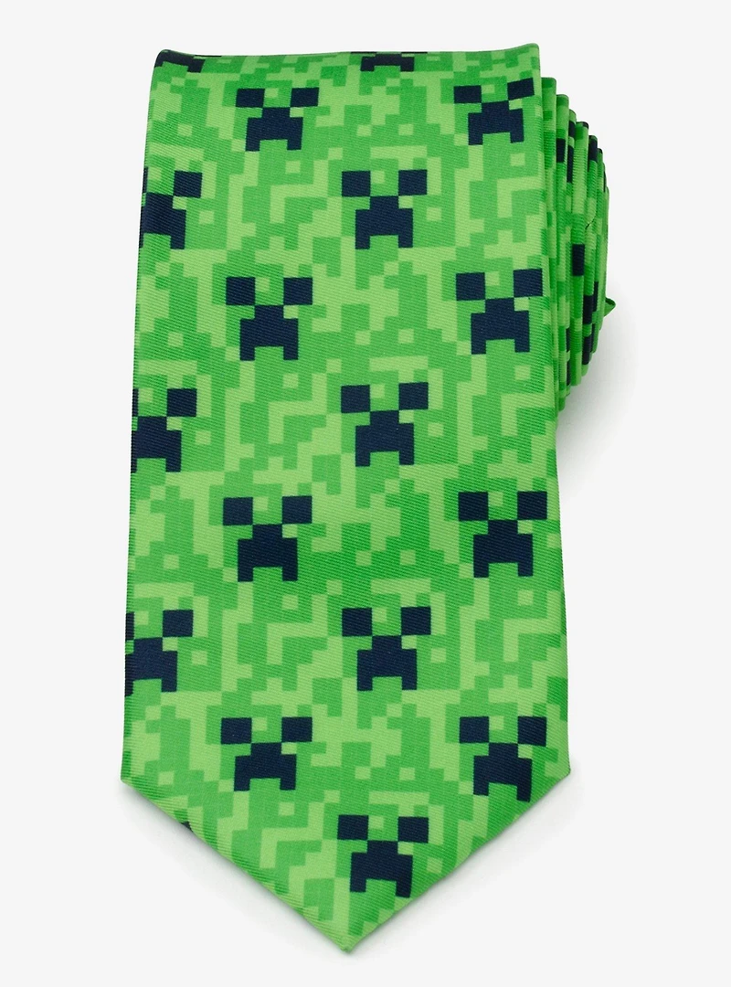 Minecraft Creeper Green Men's Tie