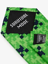 Minecraft Creeper Green Men's Tie