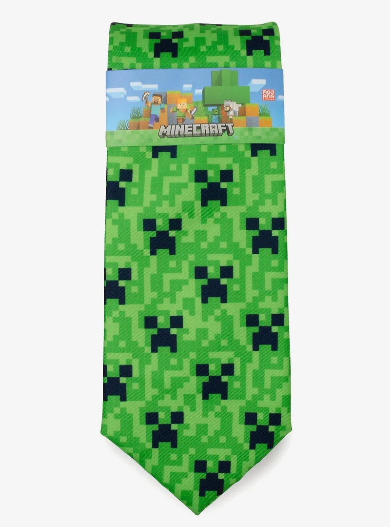 Minecraft Creeper Green Men's Tie