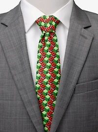 Minecraft Creeper TNT Isometric Green Men's Tie