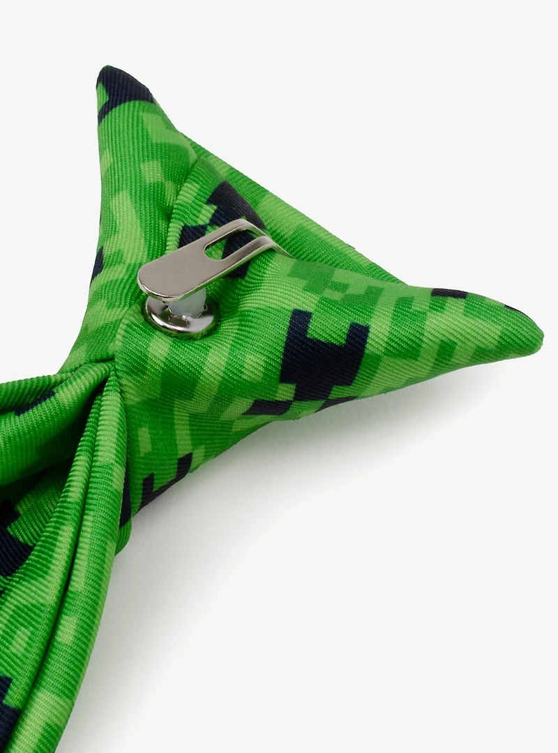Minecraft Creeper Green Father & Son Tie Set