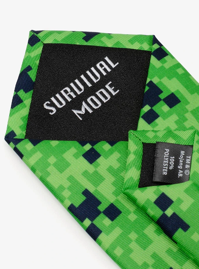Minecraft Creeper Green Boy's Tie