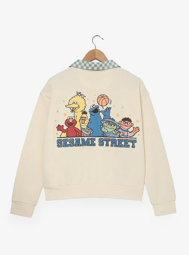 Sesame Street Women's Quarter Zip Crewneck — BoxLunch Exclusive