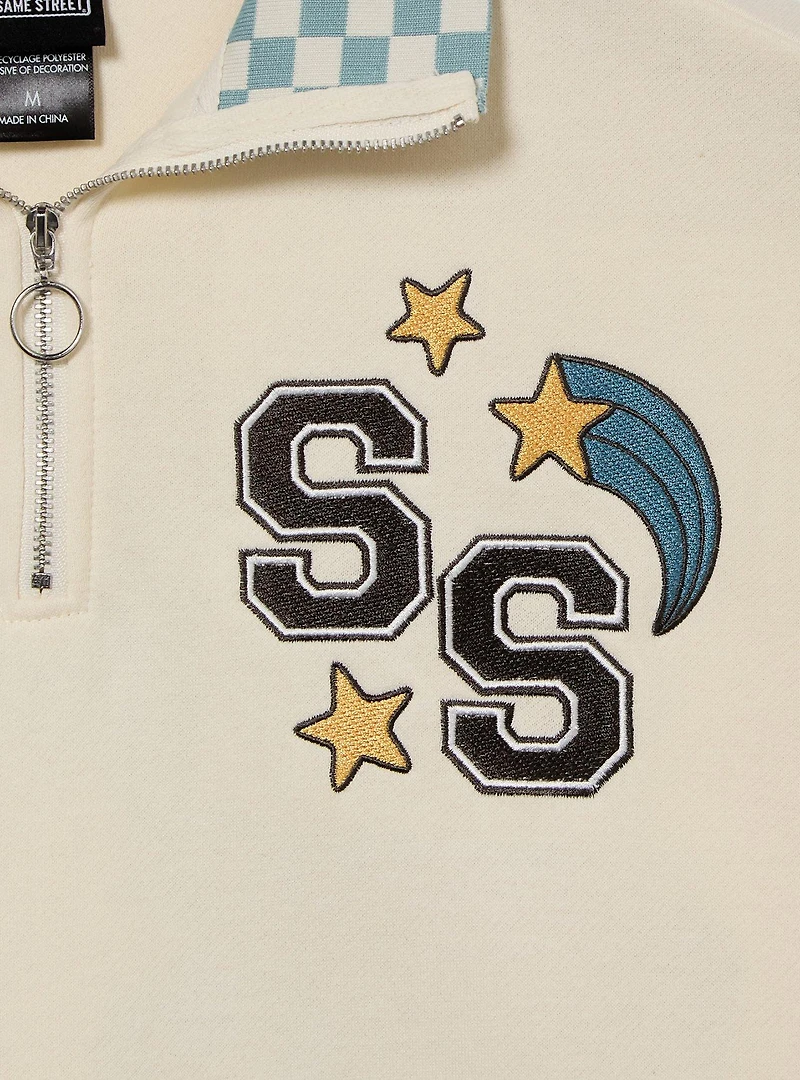 Sesame Street Women's Quarter Zip Crewneck — BoxLunch Exclusive