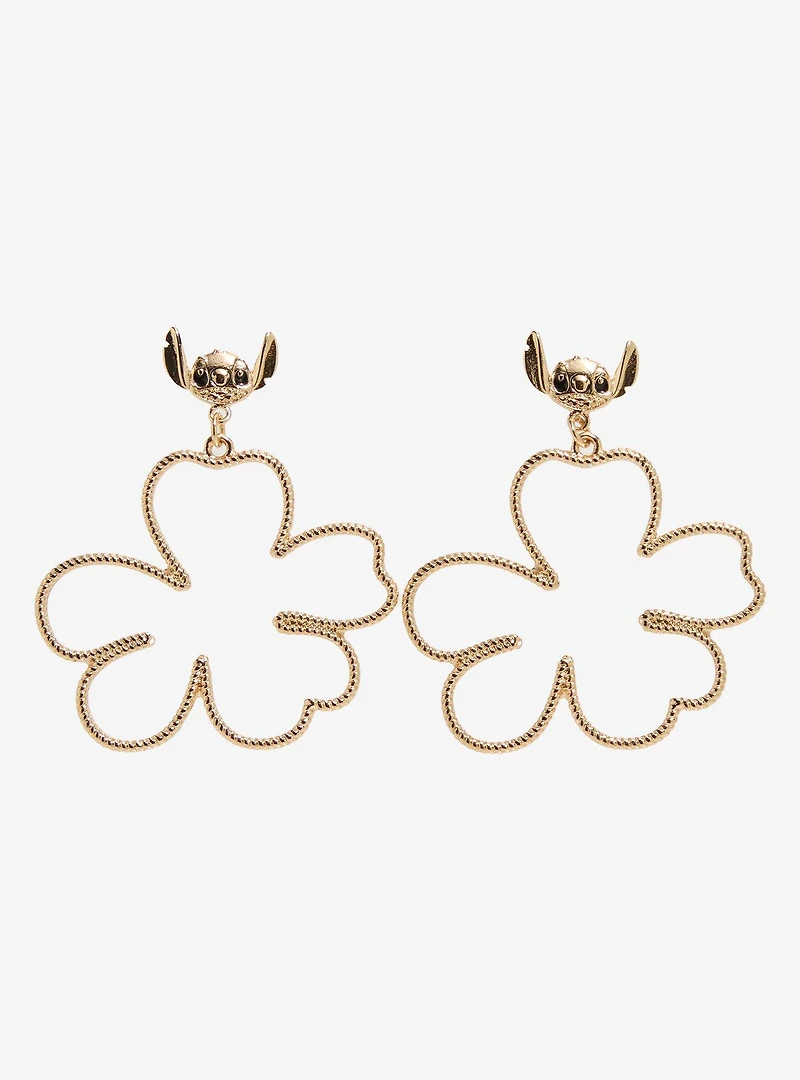 Our Universe Disney Lilo & Stitch Floral Stitch Charm Earrings - BoxLunch Exclusive