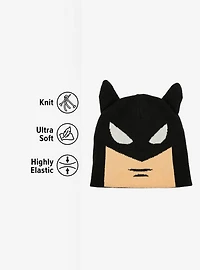 DC Comics Batman The Animated Series Face Acrylic Knit Beanie With Ears