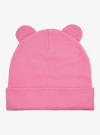 Care Bears Cheer Bear Face Acrylic Knit Beanie With Ears