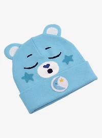 Care Bears Bedtime Bear Face Acrylic Knit Beanie With Ears