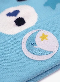 Care Bears Bedtime Bear Face Acrylic Knit Beanie With Ears
