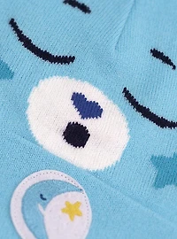 Care Bears Bedtime Bear Face Acrylic Knit Beanie With Ears