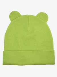 Care Bears Good Luck Bear Face Acrylic Knit Beanie With Ears