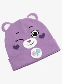 Care Bears Share Bear Face Acrylic Knit Beanie With Ears