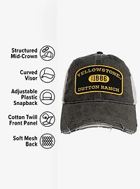 Yellowstone Pill Arc Vintage Cotton Twill Trucker Cap