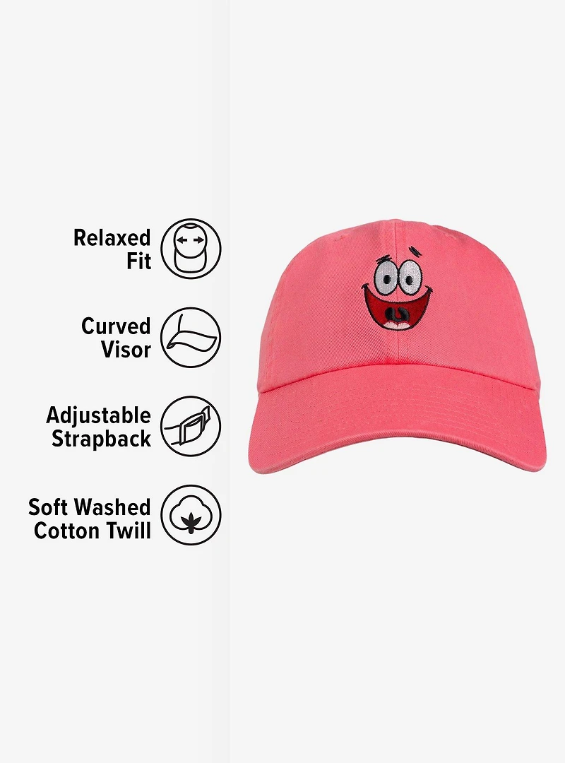 SpongeBob SquarePants Patrick Face Adult Dad Cap