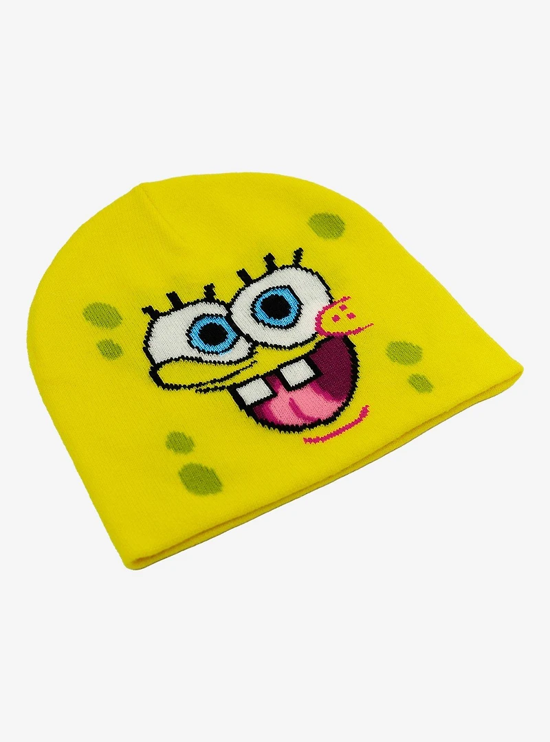 SpongeBob SquarePants Face Beanie Acrylic Knit Beanie Without Cuff