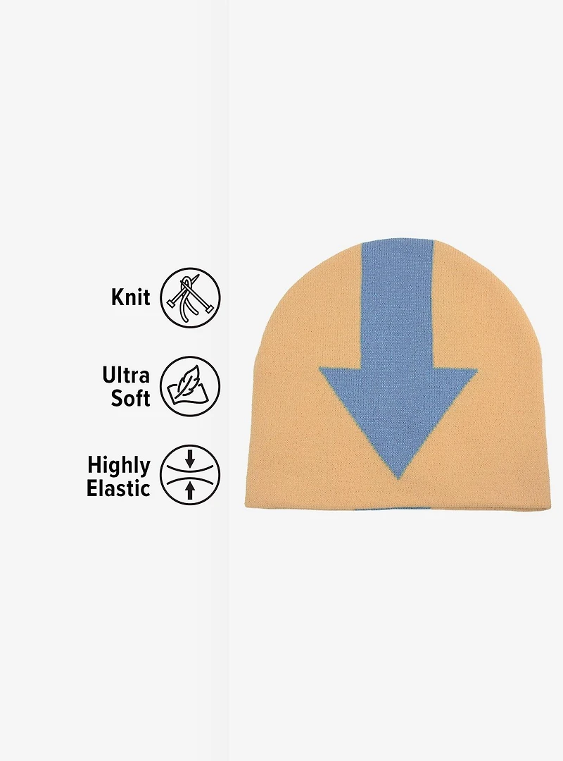 Avatar: The Last Airbender Aang Head Acrylic Knit Beanie Without Cuff