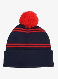 Top Gun Knit Acrylic Knit Beanie With Pom