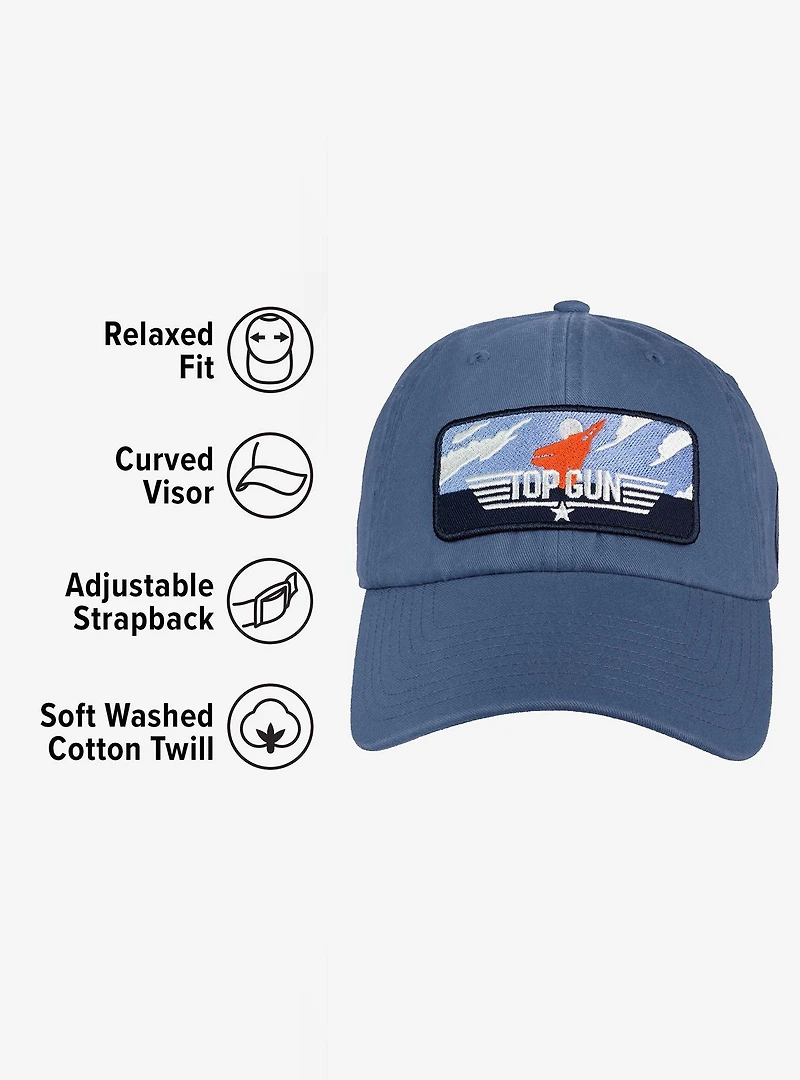 Top Gun Scenic Patch Vintage Cotton Dad Cap